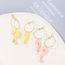 Question Mark Dangle Earrings